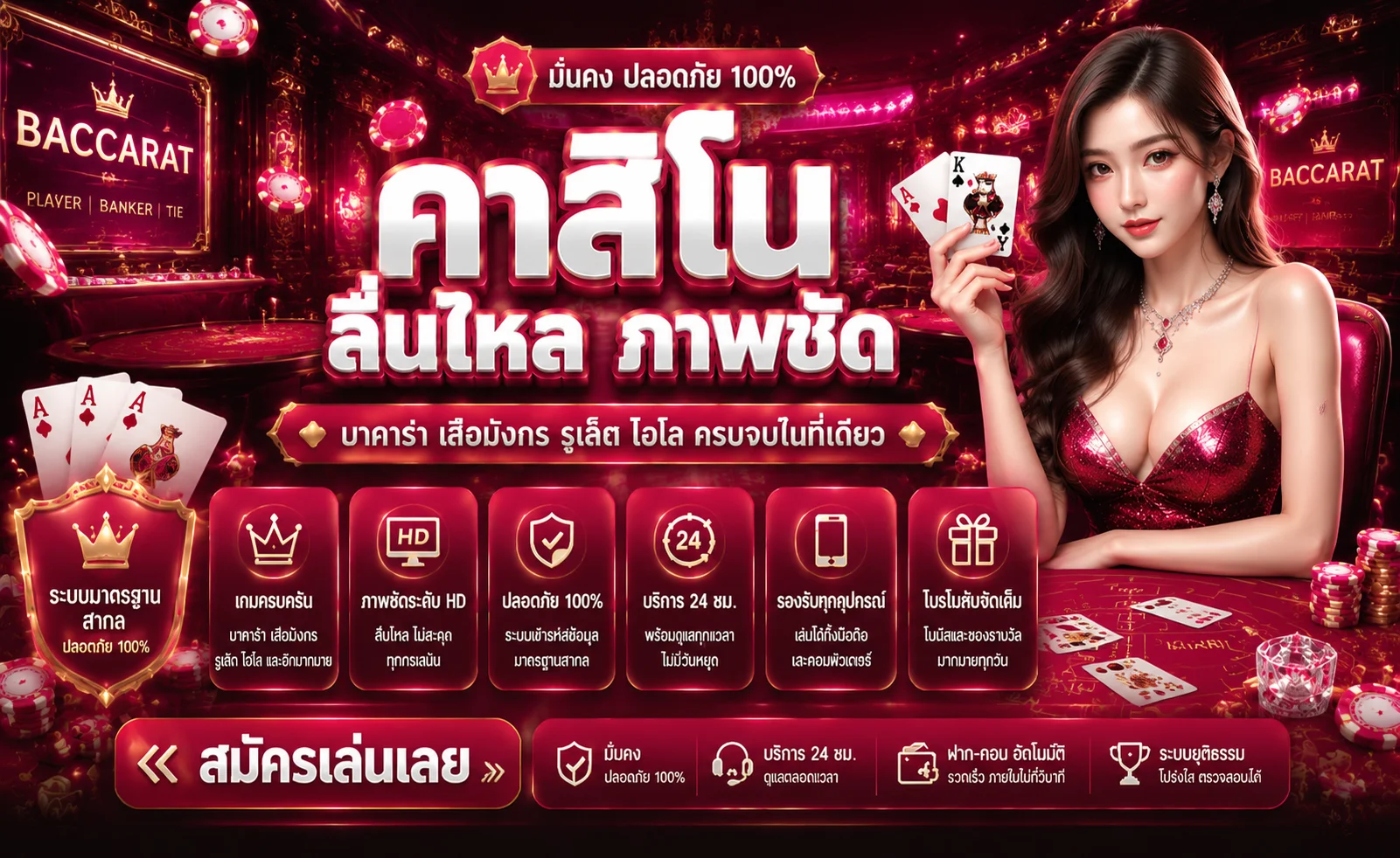 คาสิโนออนไลน์ 2STEP บาคาร่าสดถ่ายทอดสด