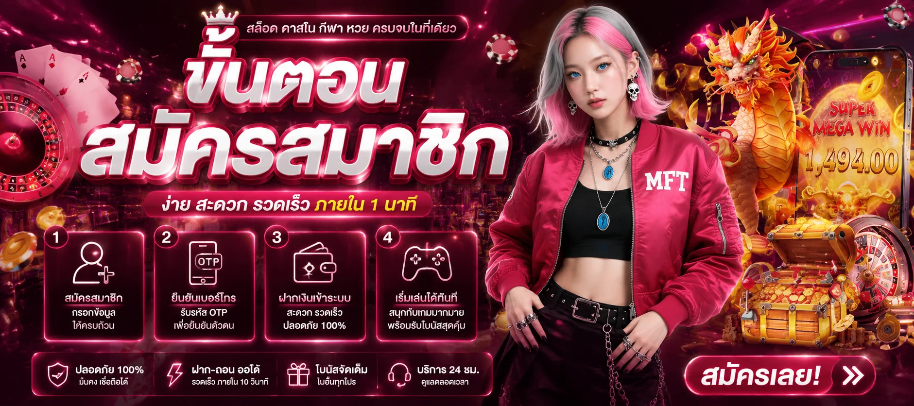 แบนเนอร์หน้าแรก 2STEP คาสิโนออนไลน์เว็บตรง ฝากถอนออโต้
